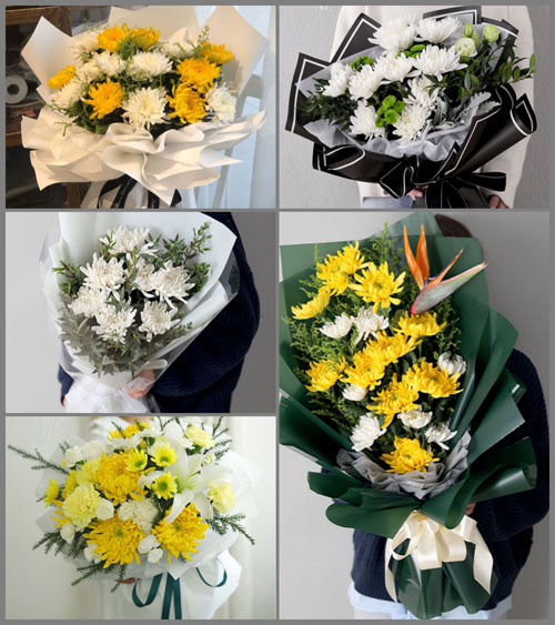 广西百色右江区白事花束代送